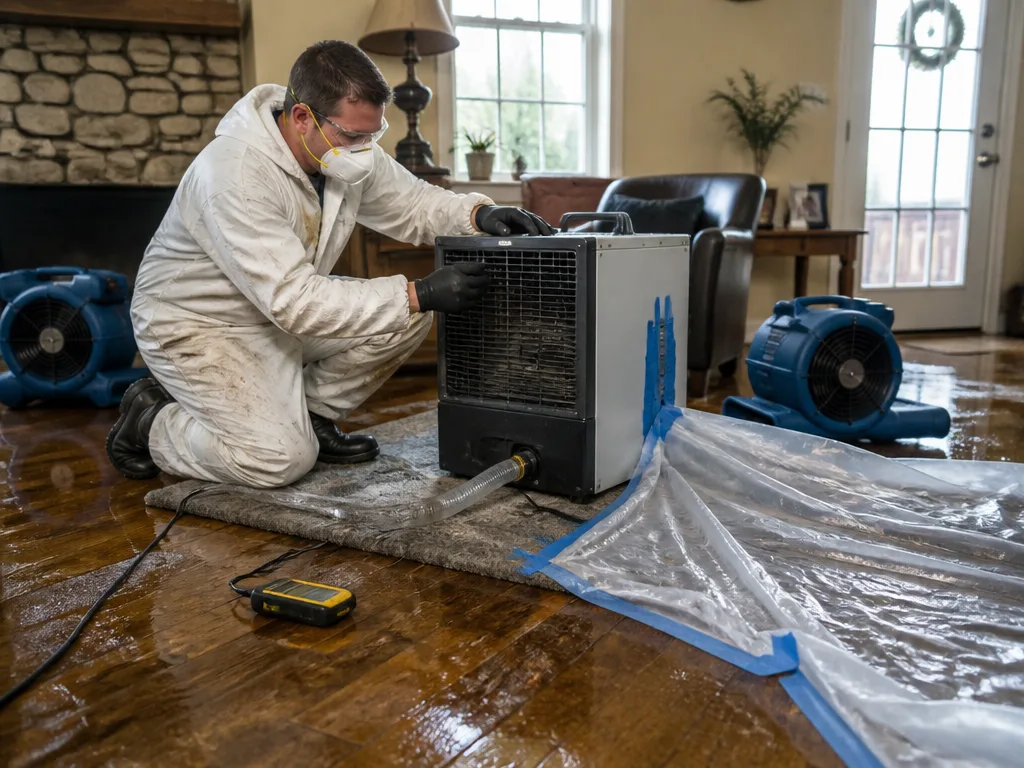 Hardwood Floor Drying