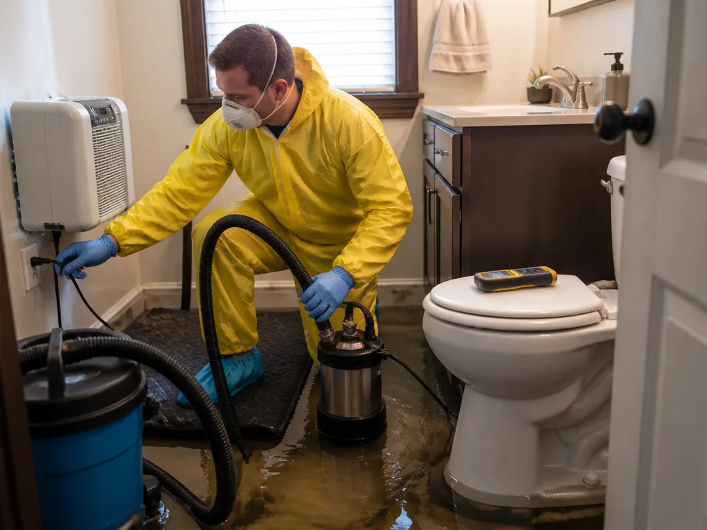Toilet Overflow Cleanup
